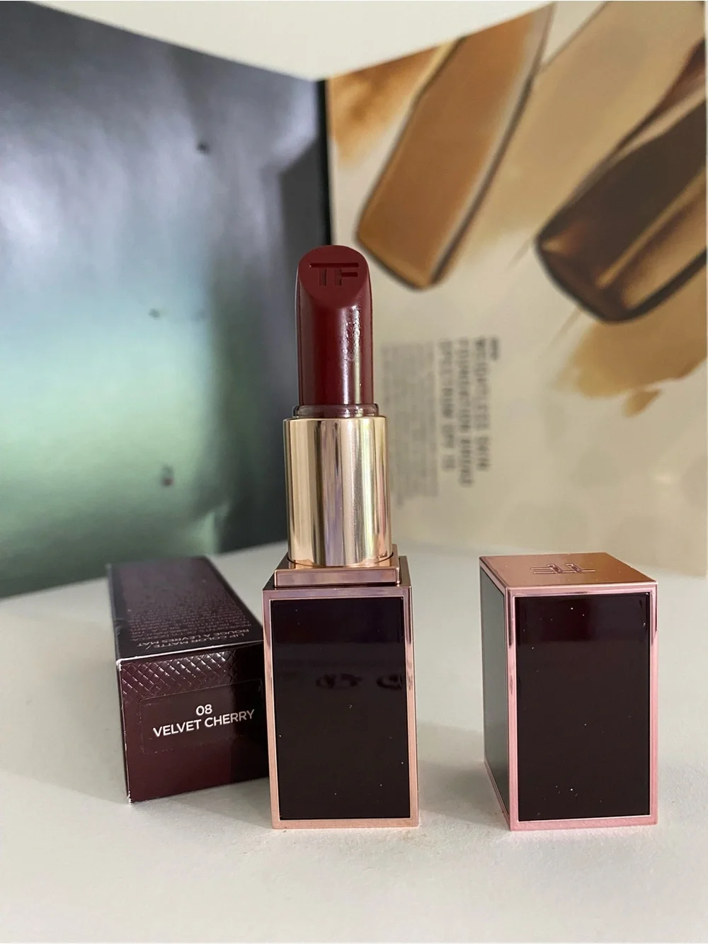 Tom Ford Lip Color Matte Lipstick, 08 Velvet Cherry, 0.1 OZ / 3 g, Limited Editi